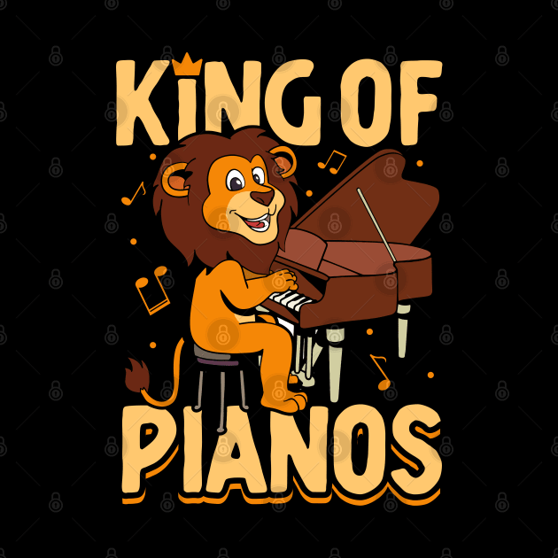 King of Pianos - Lion on the piano by Modern Medieval Design