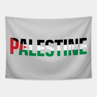 Free Palestine with Palestinian Freedom Flag Solidarity Design Tapestry