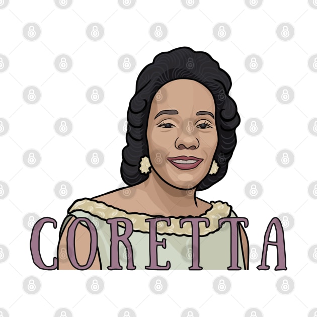 Coretta Scott King Portrait by History Tees
