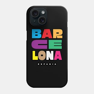 Barcelona Font Phone Case