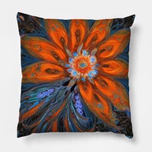 Seafire Mandala Painting Pillow