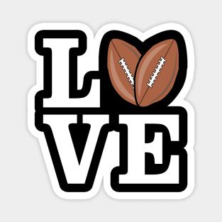 I Love American Football Magnet