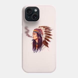 Native American Indian Girl Phone Case