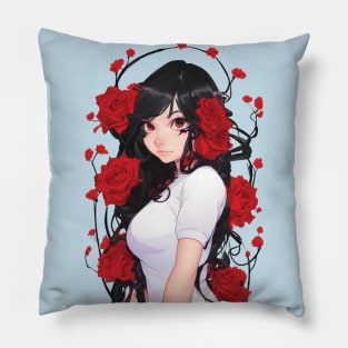 Rose Girl Pillow