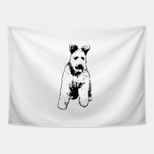 Pumi Minimalistic Dog Art Tapestry