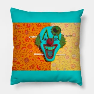 John Margolies Clown Ornament Remix Pillow