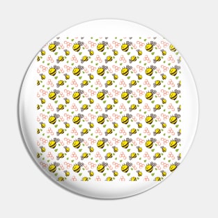 Cuddly Bees and Hives Pin