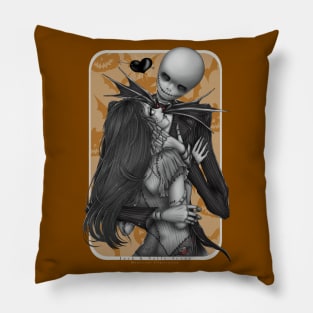 jack and sally 4ever Pillow