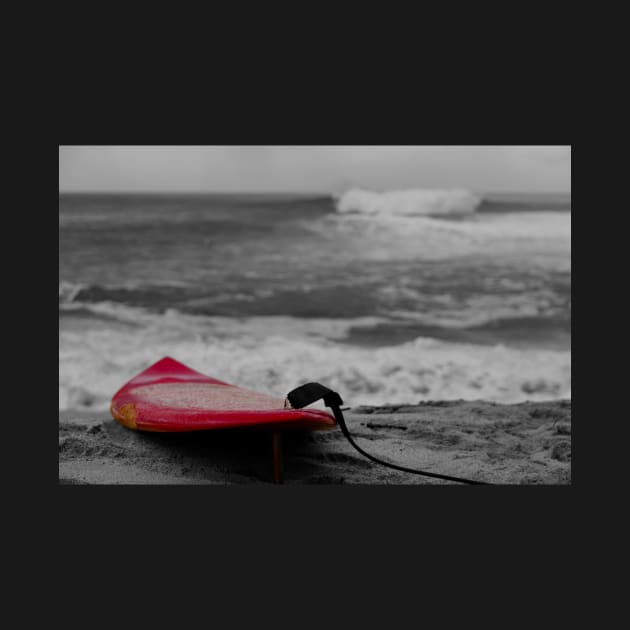 Red Gun-surfboard -Waimea Bay by DebraCasey