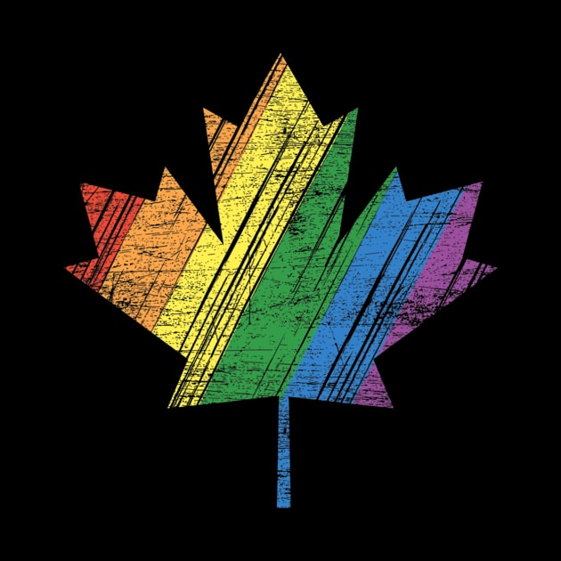 Lgbt Pride Month Lgbtq Flag Canadian Maple Leaf Canada by hony.white