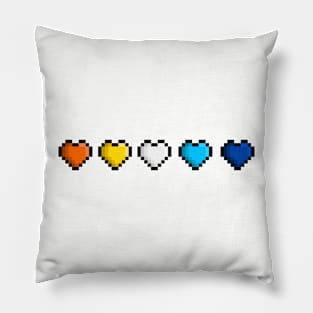 Pride Pixel Hearts Pillow