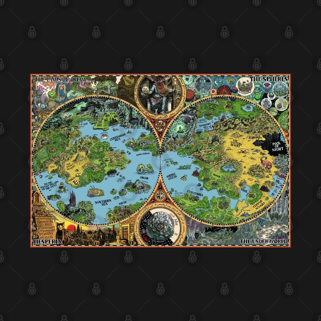 The Dreamlands Map by Truth Or Lore