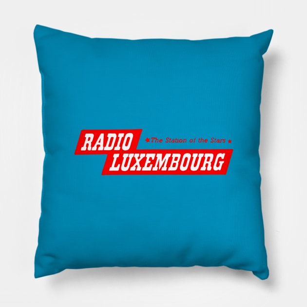 Radio Luxembourg! Pillow by LordNeckbeard