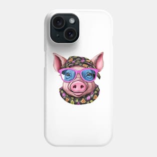 Pig with Glasses #5 Phone Case