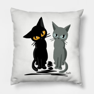 Black and gray Pillow