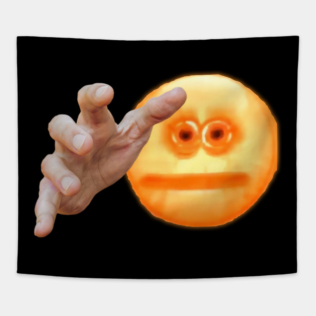 Cursed Emoji Hand Cursed Emoji Hand Tapestry Teepublic