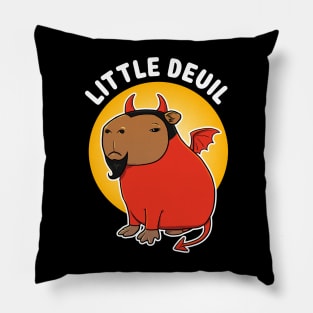 Little Devil Capybara Devil Costume Pillow