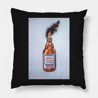 Banksy Petrol Bomb Art Pillow