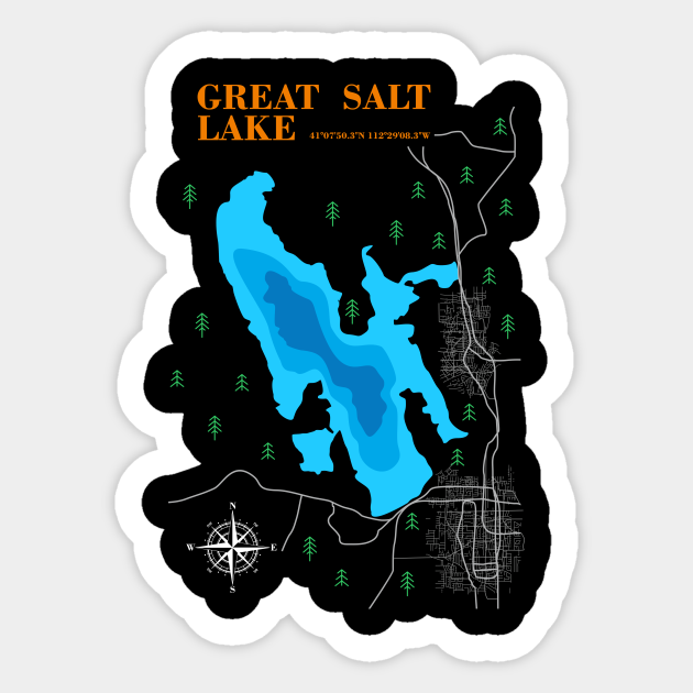 Great Salt Lake Map Great Salt - 29913676 0 
