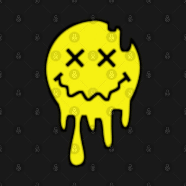 ACID SMILEY (MELTING) #3 by RickTurner