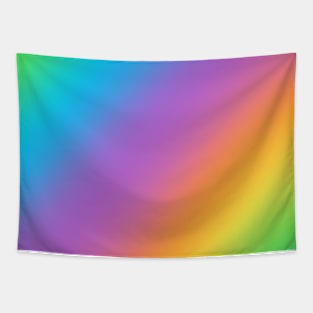 Bright Rainbow Gradient Diagonal Tapestry