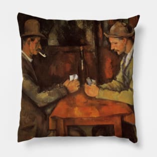 The Card Players by Paul Cezanne Pillow