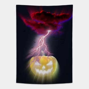 halloween pumpkin stranger thing theme Tapestry