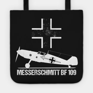 Messerschmitt BF 109 ME Warbird German Luftwaffe WW2 Shirt Tote