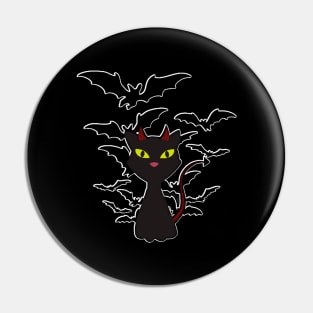 Demon Cat's Meowloween! Pin