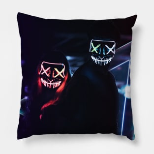 Neon mask Pillow