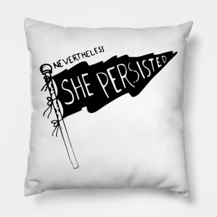 Nevertheless She Persisted-Flag Pillow