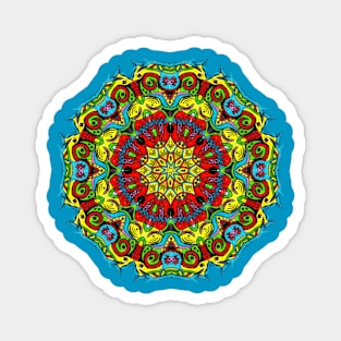 Teal Mandala Magnet