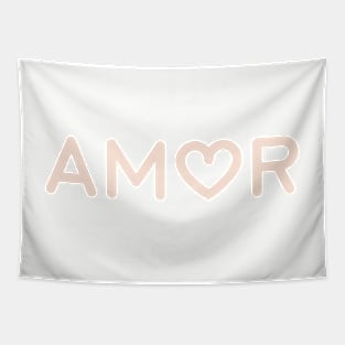 Amor Light Pink Tee Tapestry