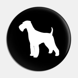 Airedale Terrier Dog Breed Silhouette Pin