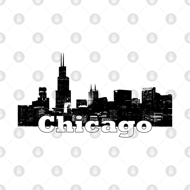 Chicago Skyline by Kingluigi