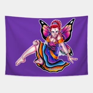 Lucielle Sunset Fairy Tapestry