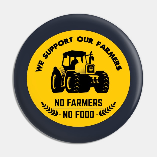 No Farmers No Food Pin by Guri386