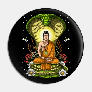 Buddha Zen Cobra Meditation Pin