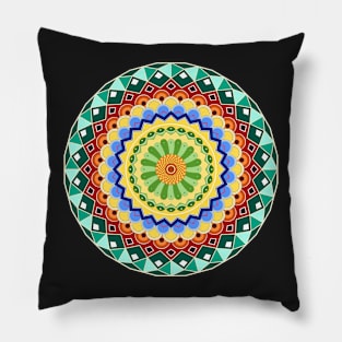 Colorful mandala Pillow