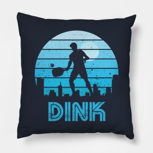 Retro Sunset Pickleball Dink Pillow