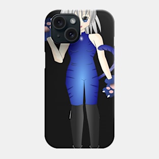 Manga girl in kitten suit Phone Case