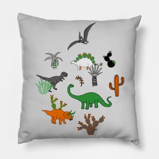 Dinosaur Desert - fun dinosaurs by Cecca Designs Pillow