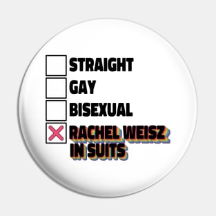 Straight Gay Bisexual Rachel Weisz In Suits Pin