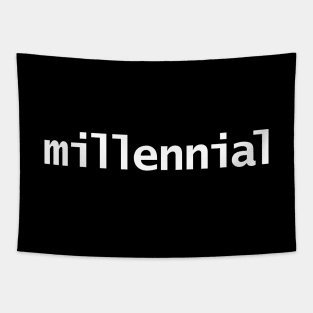 Millennial Minimal Typography Tapestry