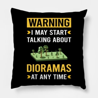 Warning Diorama Dioramas Pillow