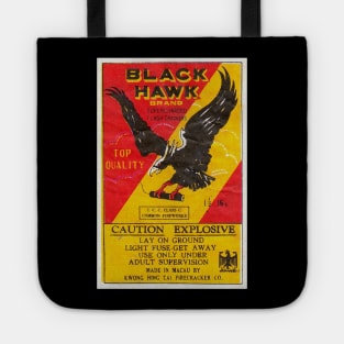 VINTAGE FIRECRACKER BLACK HAWK MADE IN MACAU Tote