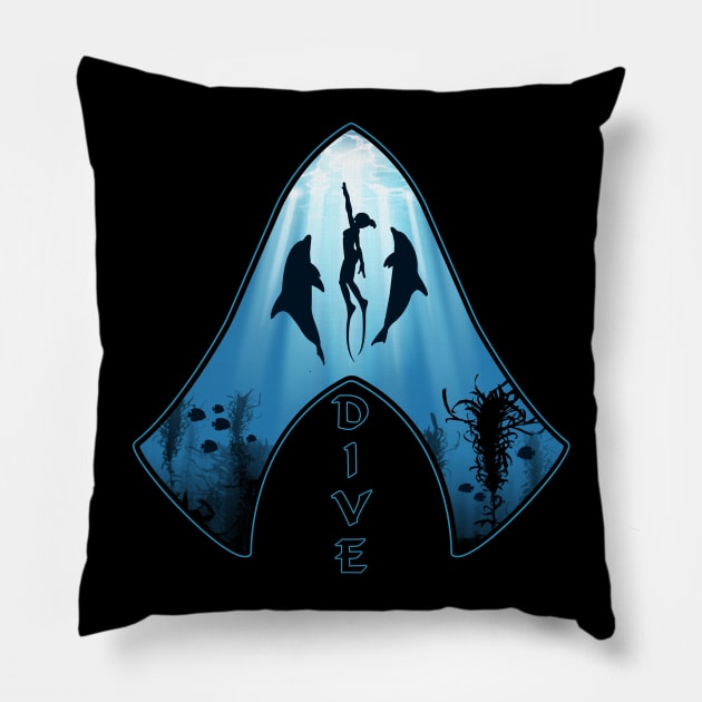 Megalodon Tooth Pillow by NicGrayTees