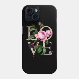 Pink Roses & Love Romantic Stylish Gift Valentines Phone Case