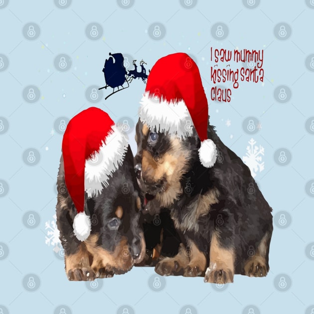 Holiday Ready Rottweilers A Puppy First Christmas by taiche