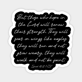 Isaiah 40:31 NIV Bible Verse Text Magnet